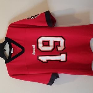 Vintage Buccaneers Jersey Keyshawn Johnson #19 Tampa Bay Bucs red Football  L